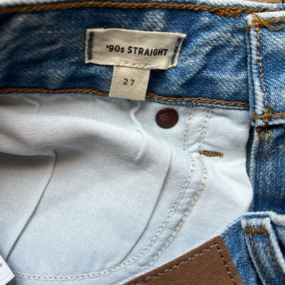 Madewell The '90s Straight Jean, size 27 - Picture 7 of 10